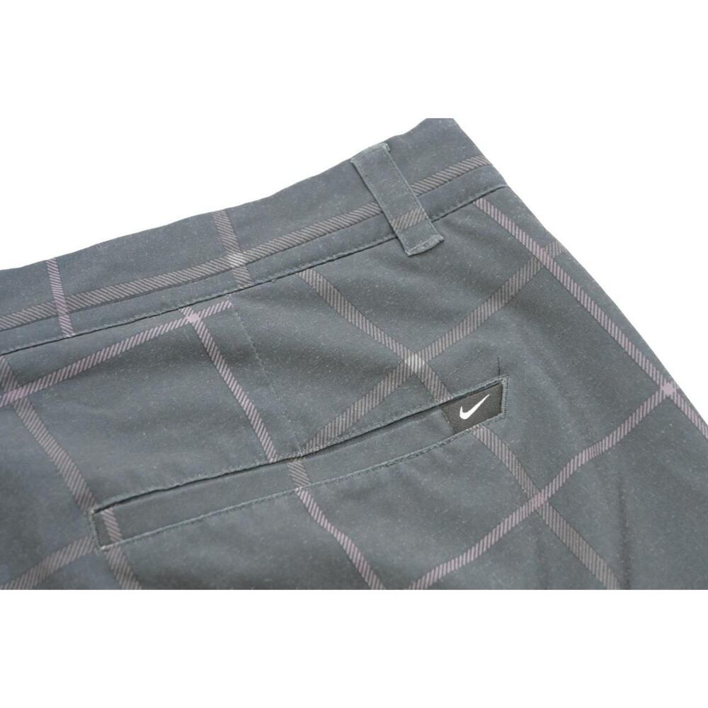 Nike Golf Shorts Dri Fit Modern Fit Performance Plaid Flat Athletic Mens Size 38